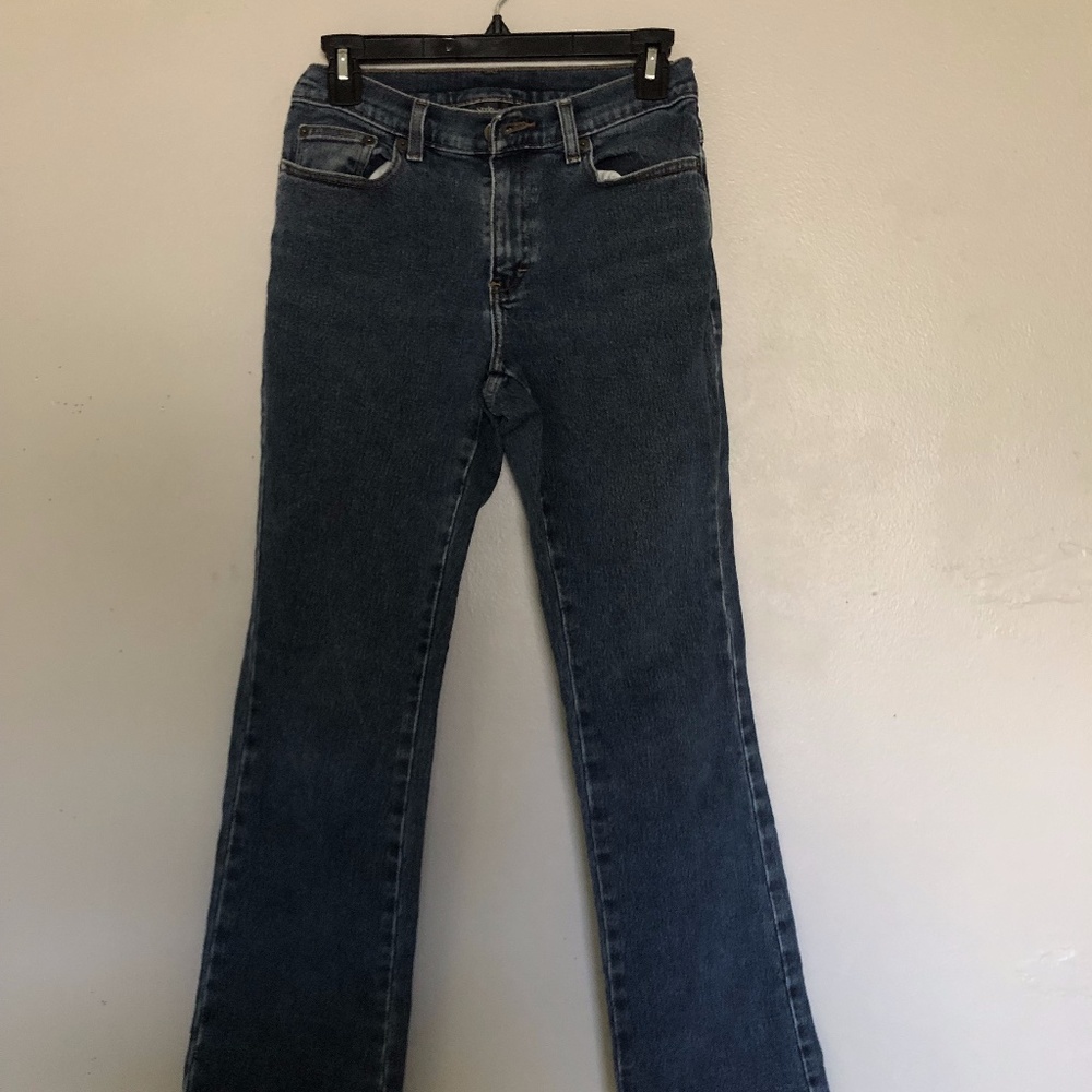 Style&Co Petite Dark Wash Flared Jeans